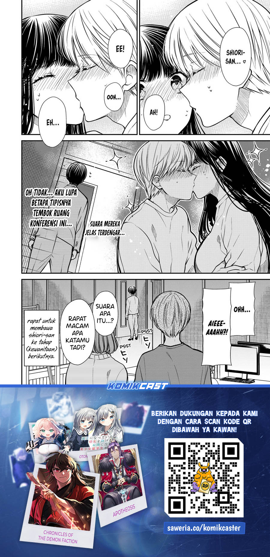 Danshi Koukousei wo Yashinaitai Onee-san no Hanashi Chapter 330 Bahasa Indonesia